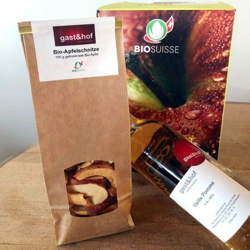 Geschenkkorb „Apfeltrilogie vom Biohof“